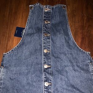 Forever 21 button down overall dress